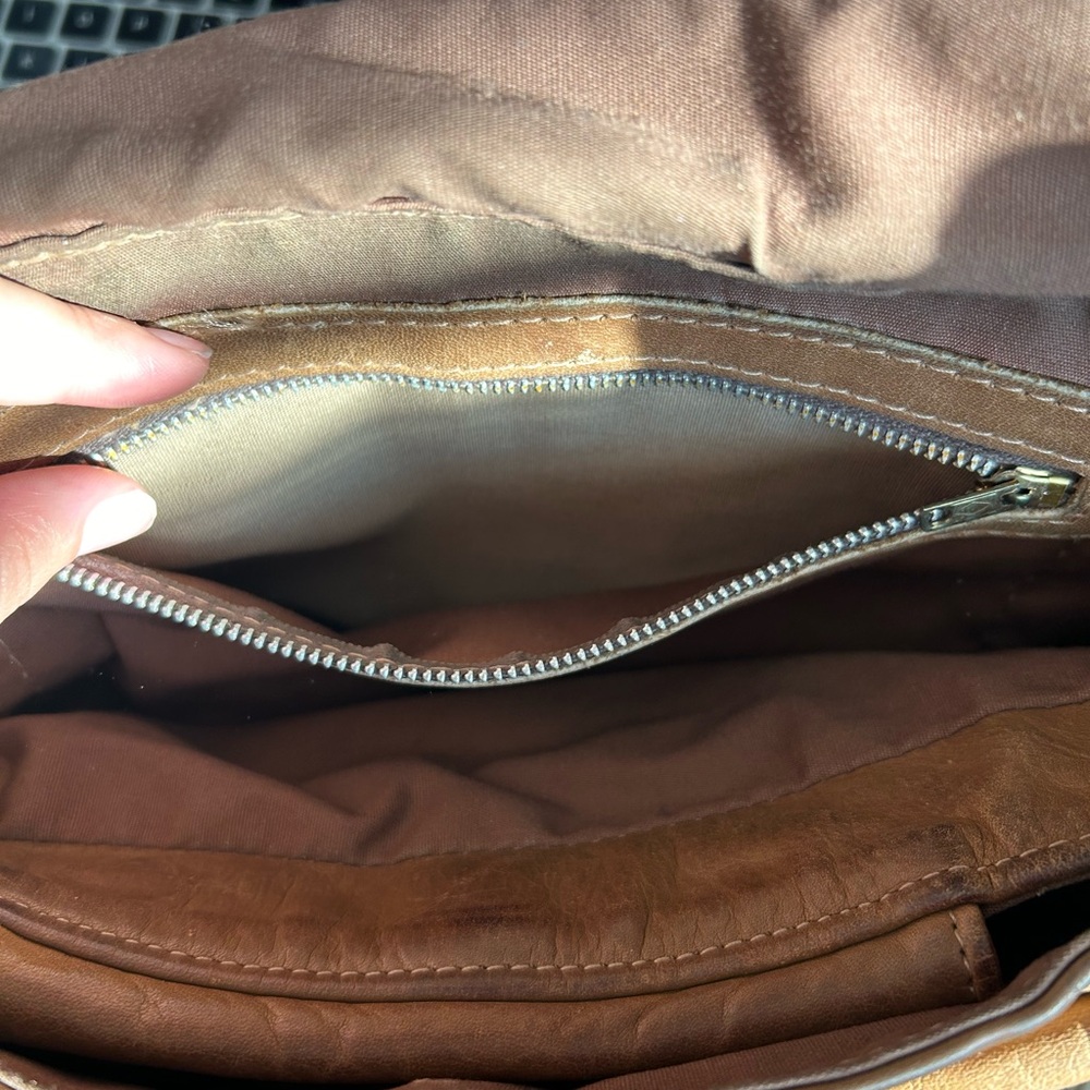 Vintage crossbody leather purse - Picture 5 of 6